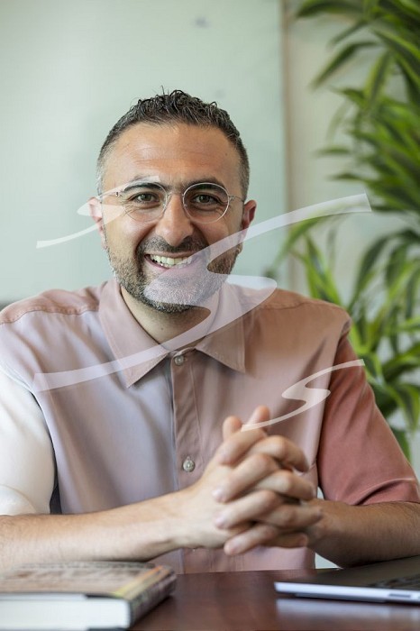 CEO of Inflection AI, Mustafa Suleyman, at the company headquarters in Palo Alto, CA, on August 15, 2023.   Suleyman is a British artificial intelligence (AI) researcher and entrepreneur. Mustafa Suleyman, CEO of Inflection AI