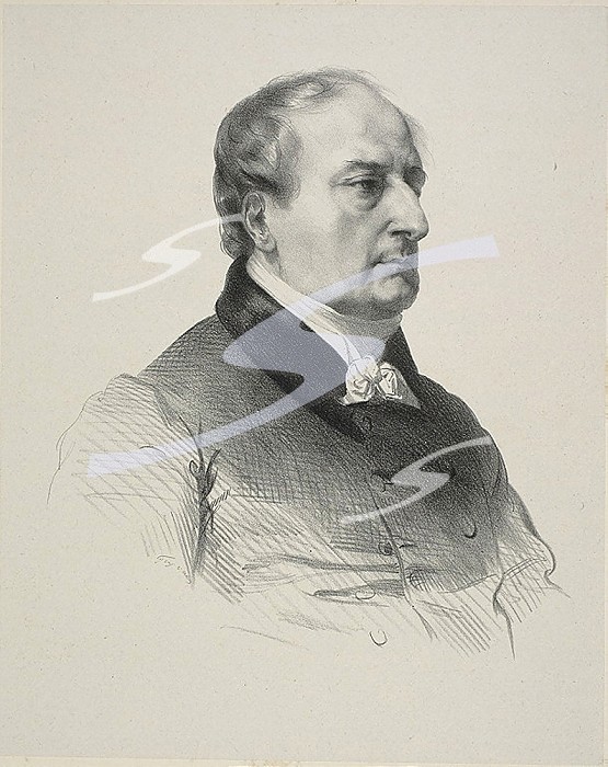 Portrait of the Painter Baron Francois Gerard, before 1837. Creator: Jean Gigoux.