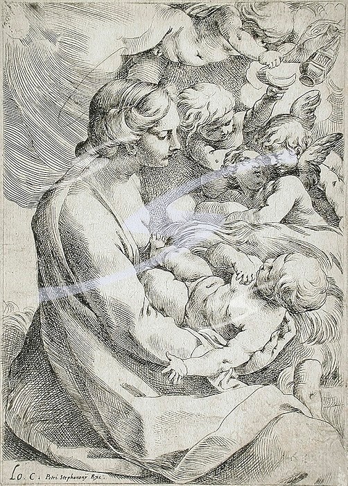 Madonna and Child with Angels, between c1595 and c1610. Creator: Lodovico Carracci.