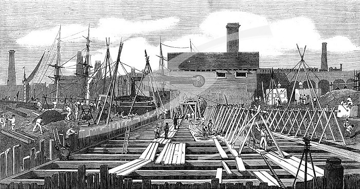London Main Drainage: Pumping-station at Deptford Creek, 1861. Creator: Unknown.