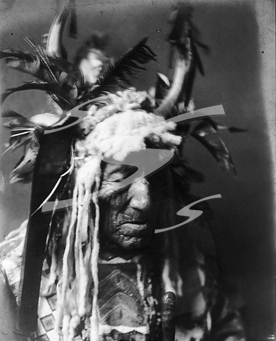 Lean Wolf-Hidatsa, c1908. Creator: Edward Sheriff Curtis.