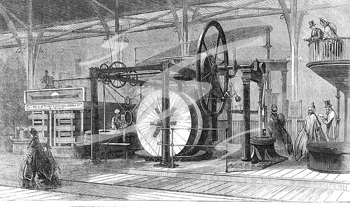 The International Exhibition: Samuelson´s machinery for crushing and grinding linseed..., 1862. Creator: Unknown.