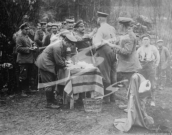 Vaccinating Germans for Cholera, between 1914 and c1915. Creator: Bain News Service.