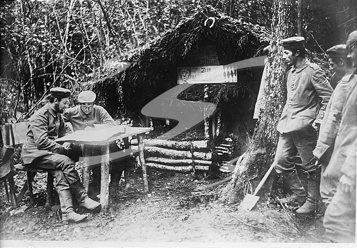 German soldiers in the Aisne District, 26 Dec 1914. Creator: Bain News Service.