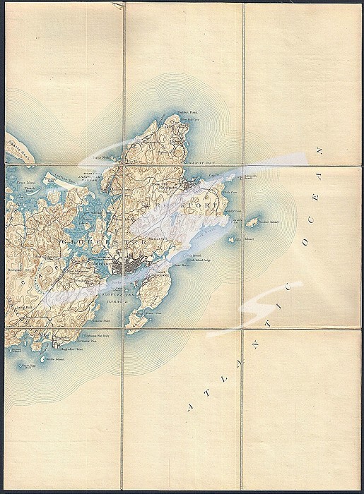 1887, Pocket Map Version of the U.S. Geological Survey Map of Gloucester and Rockport, Massachusetts