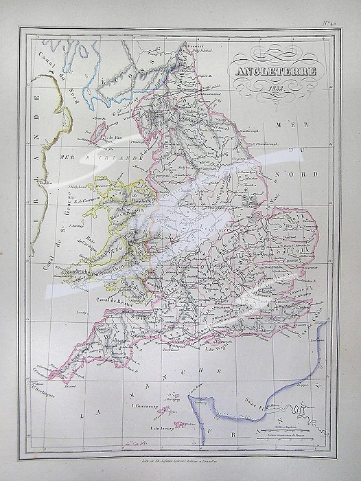 1837, Malte-Brun Map of England